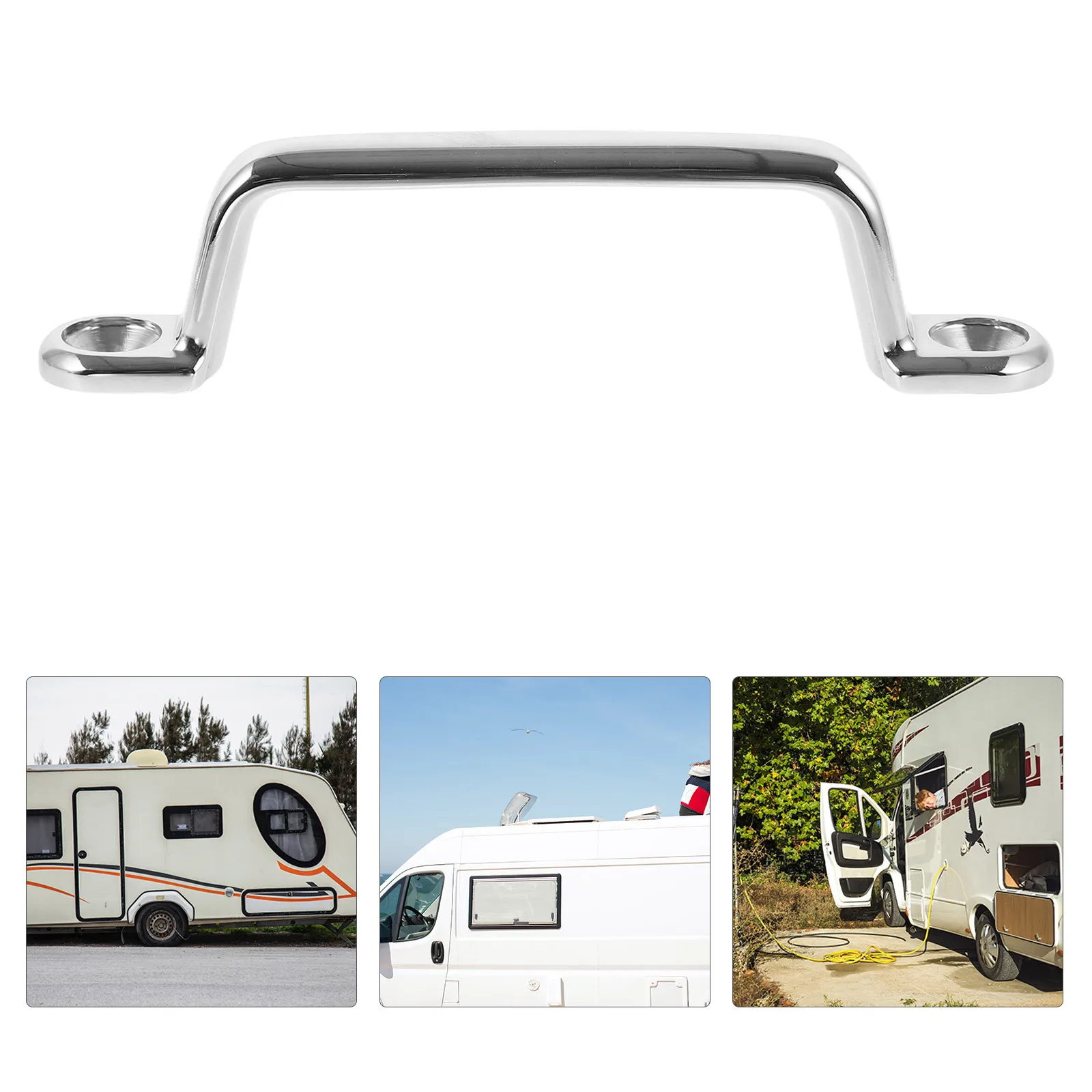 

Heavy Duty Stainless Steel Grab Handle for Rv Door Camper Trailer Bathroom Use Outdoor Indoor Mounting Hardware Accessory