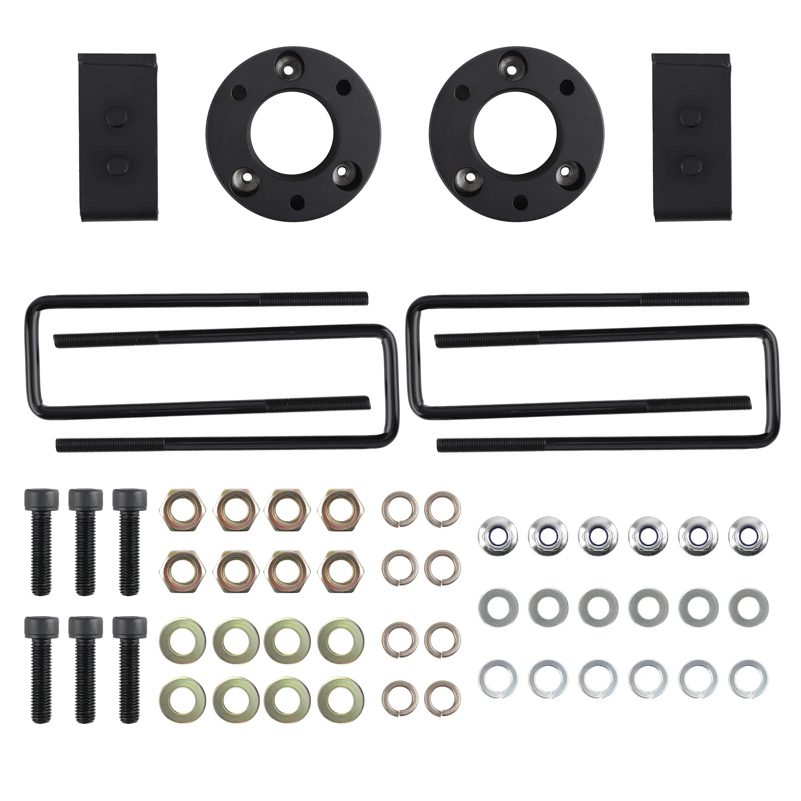 

Комплект для лифтинга 3 дюйма (передние) и 2 дюйма (задние) с проставками и блоками для Ford F-150 2WD 4WD 2004-2020