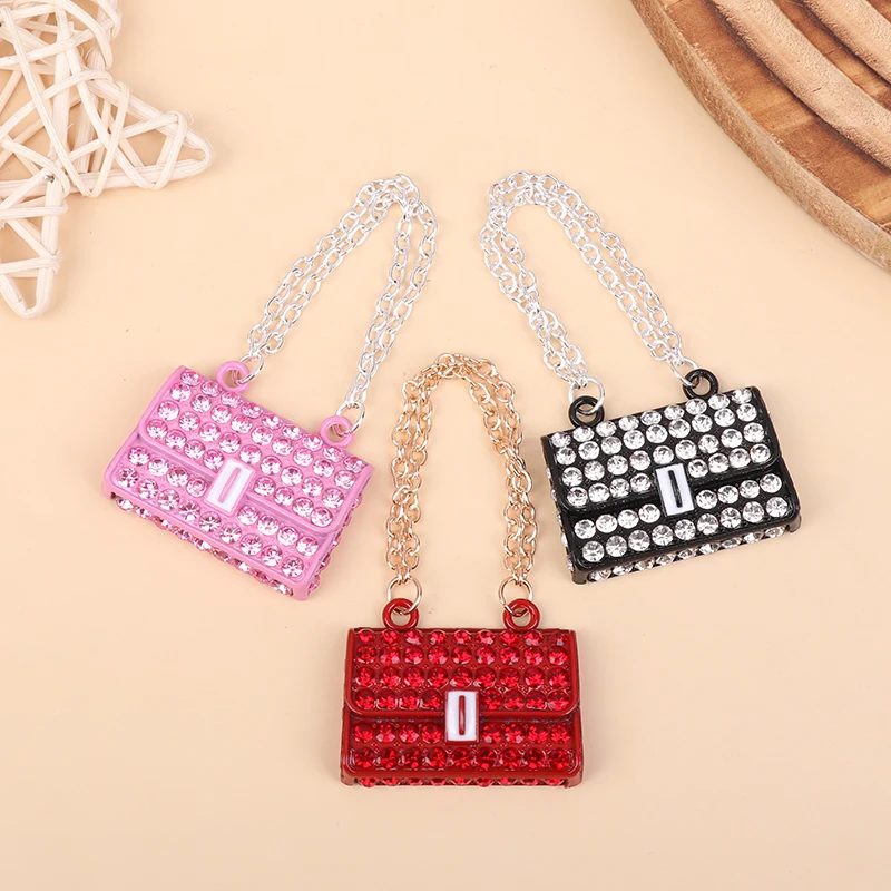 1Pc Miniatur Modische Puppenhaus Metall Kette Handtasche Set Pack Puppe Taschen für Kleidung Zubehör Spielzeug für Kinder