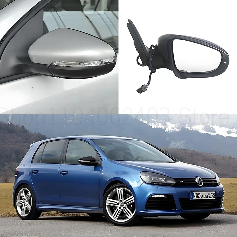 or Volkswagen GOLF MK6 Golf 6 rearview mirror assembly electric adjustment heating manual folding  espejo retrovisor para auto