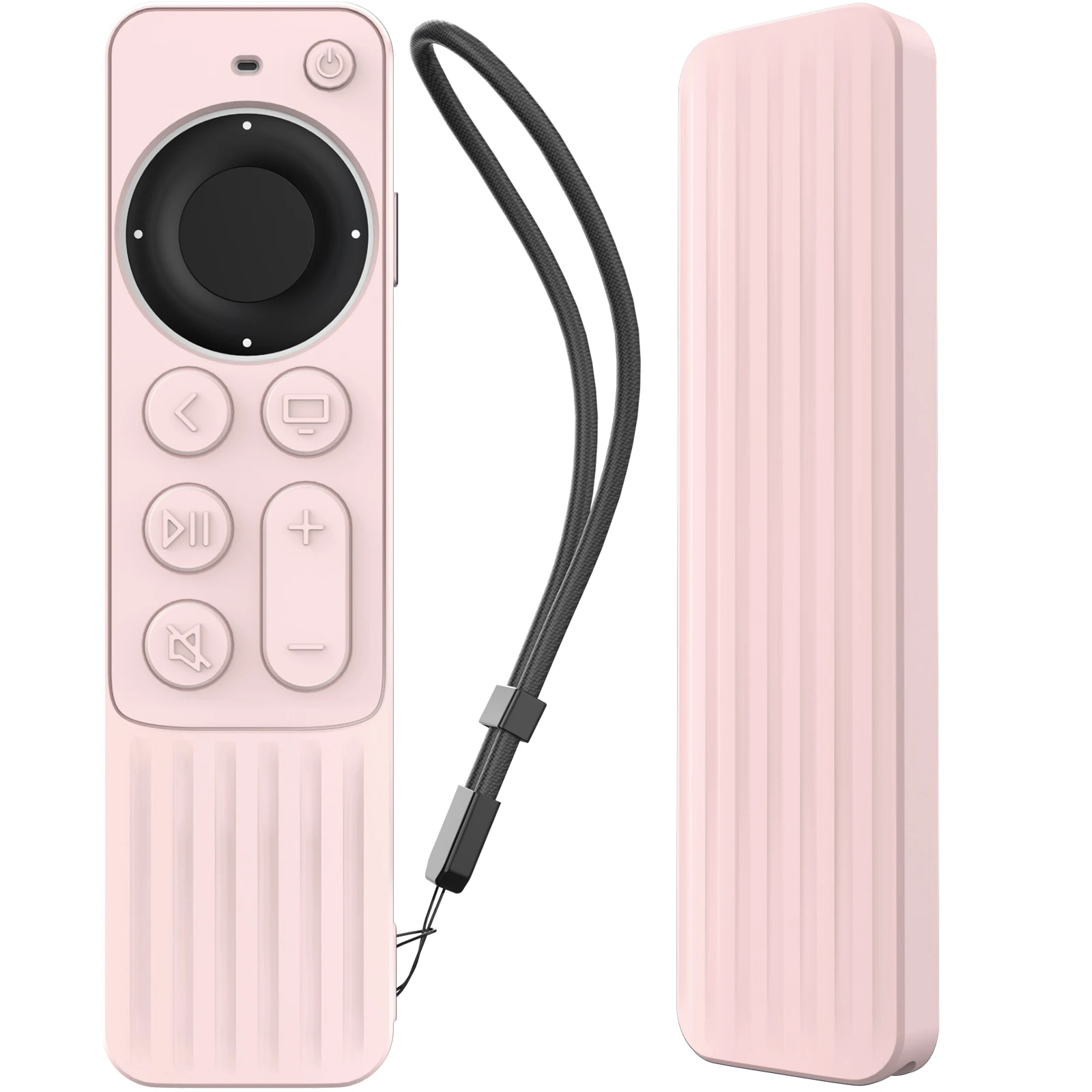 For Ap ple TV  2022 for Apple Remote Control Silicone  Stripe Anti Slip and Anti Fall Protector Case For Siri Remote 2&3