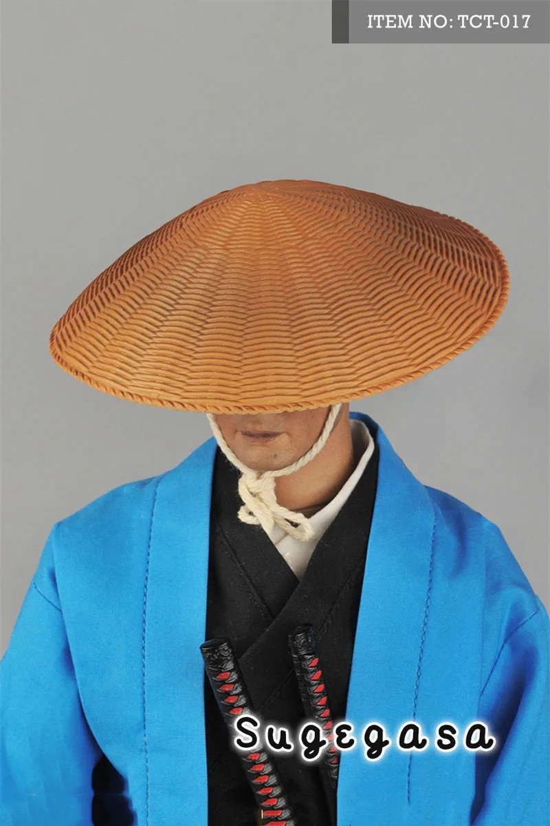 Toyscentre-Conjunto de sombrero de paja y sandalias a escala 1/6, ropa japonesa samurái Sugegasa Waraji, modelo que se ajusta al cuerpo de la figura de acción de 12 pulgadas, TCT-017