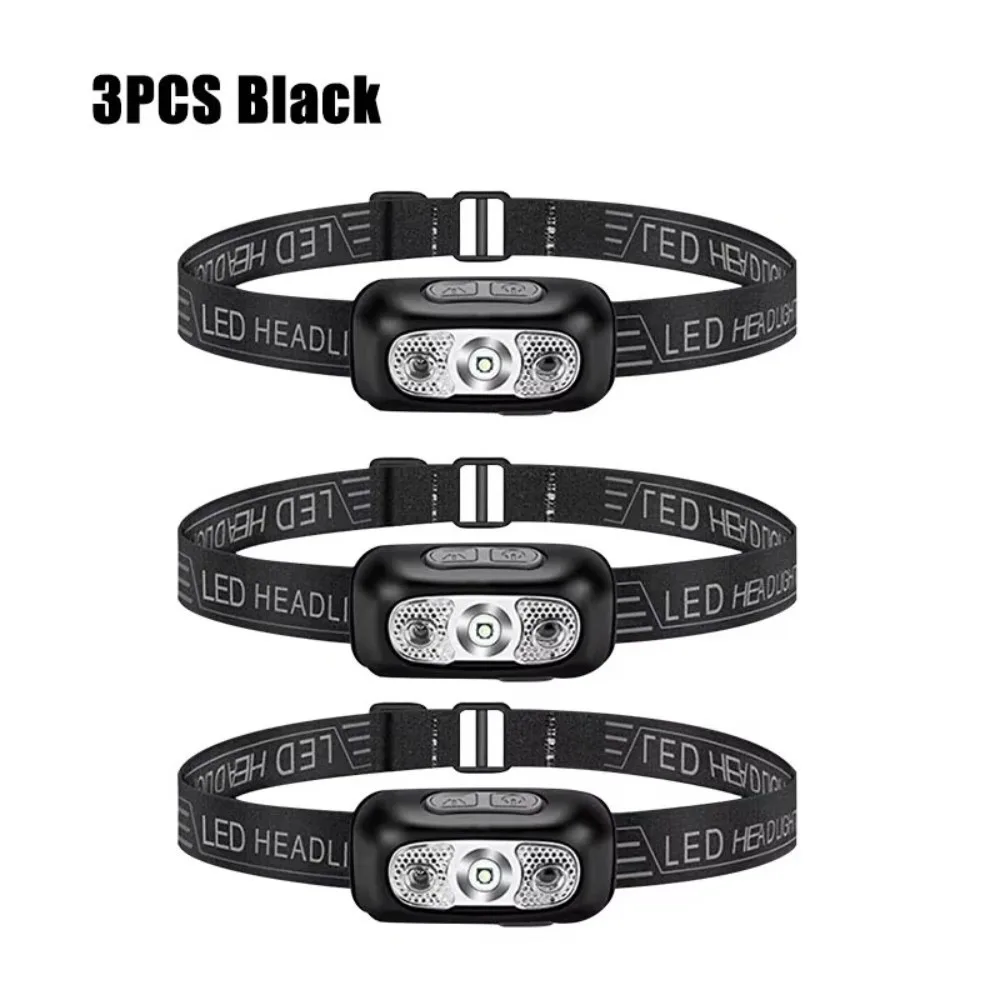 Powerful Sensor Headlamps USB Rechargeable Adjustable Mini LED Night Super Bright Angle Headlight Fishing Torch Head Lamp