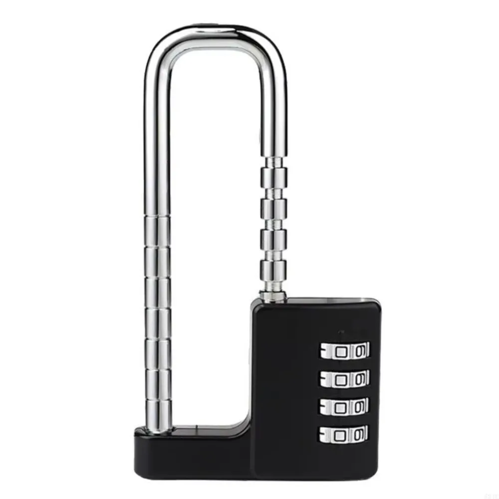 

Retractable Adjustable Lengthened U-shaped Lock 4Digit Security Password Lock Head Anti-theft U-shaped Code Lock Suitcase