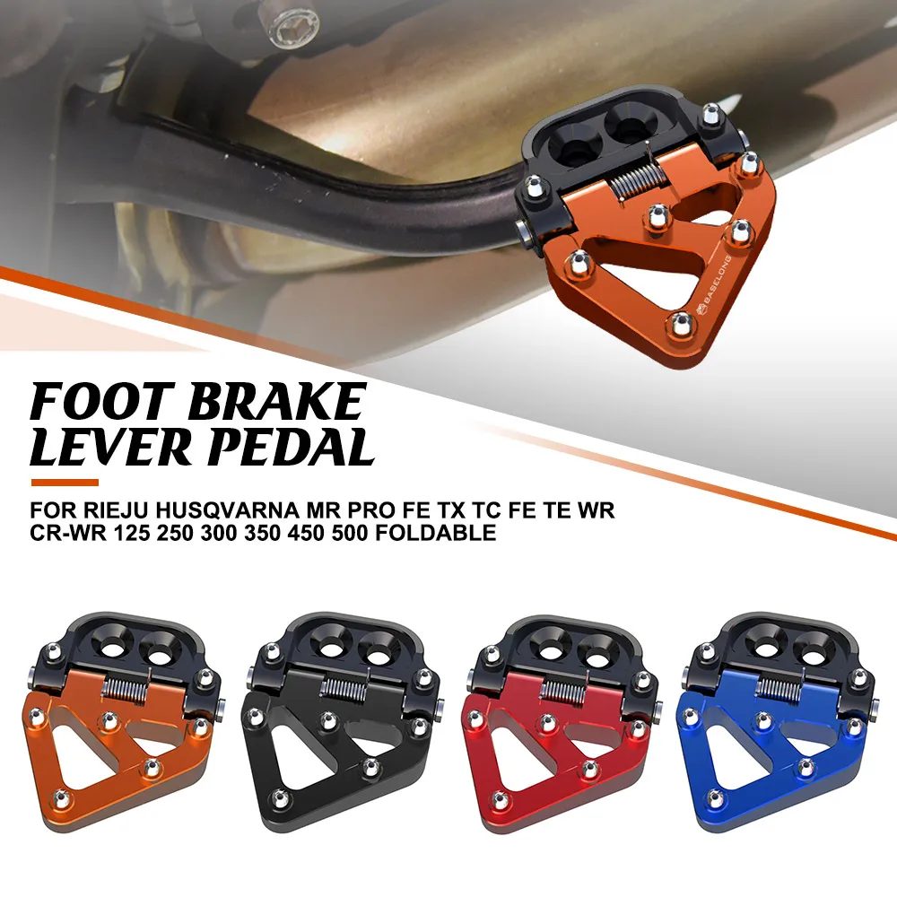

For RIEJU HUSQVARNA MR PRO FE TX TC FE TE WR CR-WR 125 250 300 350 450 500 Foldable Brake Pedal Step Tip Plate Plate Extension