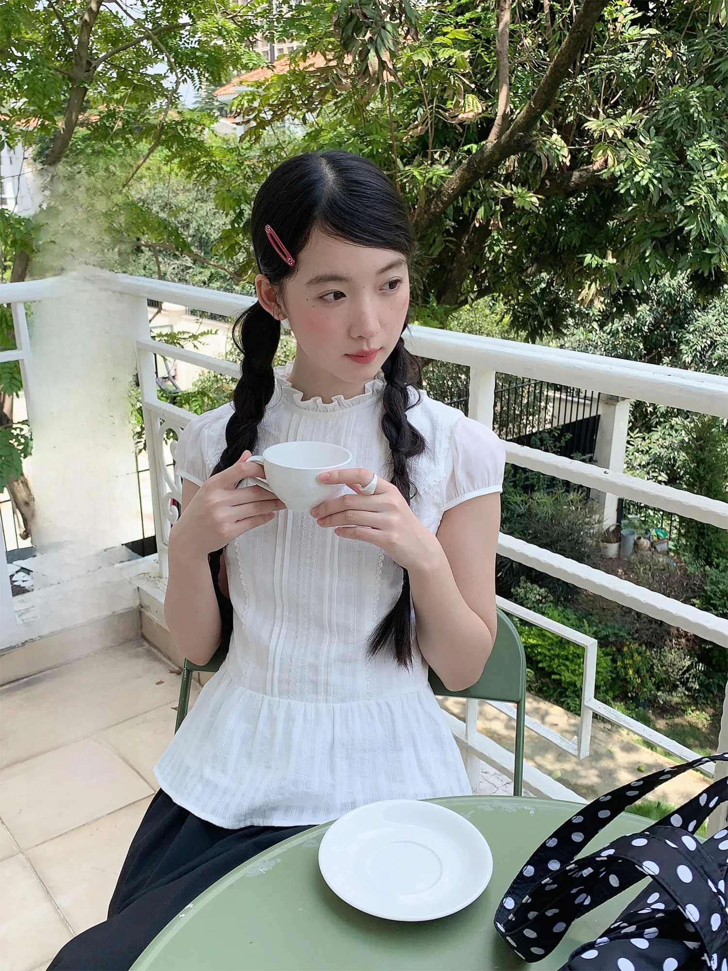 

Белая футболка Galaxy Soda Girl с отложным воротником, бантом и завязками, в студенческом стиле, с коротким рукавом