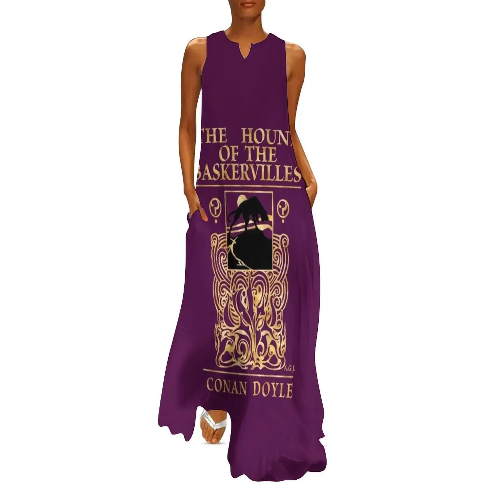 

The Hound of the Baskervilles George Newnes 1902 A line dress purple Long Dress dresses with long sleeves Dress