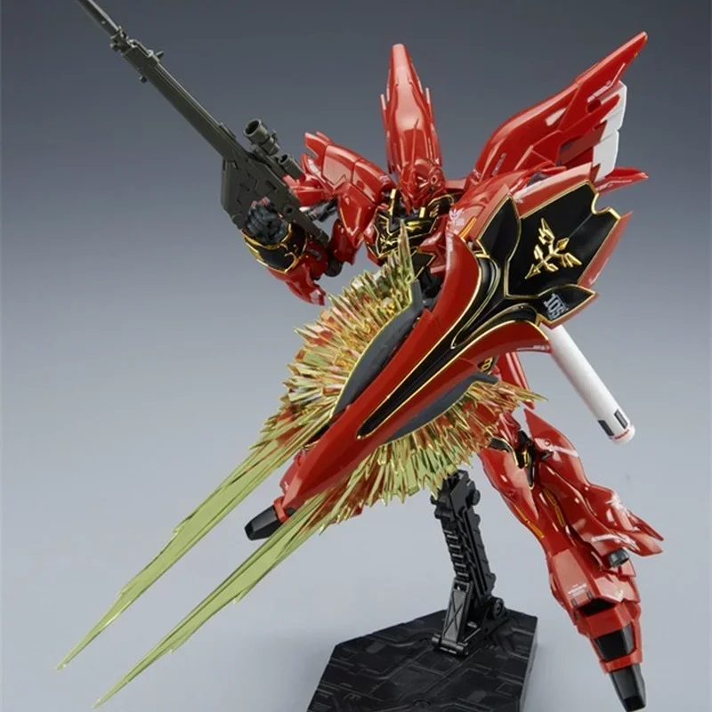 Bandai Gundam Model Kit Anime Figure RG 22 1/144 MSN-06S Sinanju Gundam Genuine Gunpla Anime Action Figure Toys for Children
