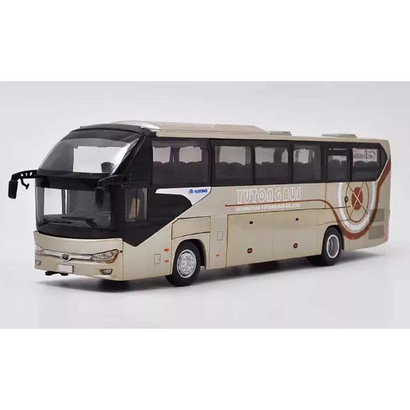 Original Diecast 1:43 Scale Yutong Bus ZK6128HQB Alloy Automobile Model Finished Product Simulation Toy Gift Static Model