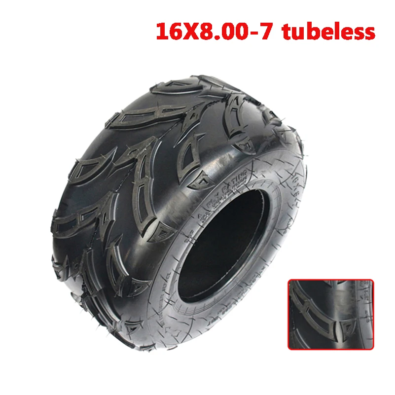

High quality 16X8-7 vacuum tires, suitable for 125cc Atv off-road beach bike kart 16 * 8-7 off-road tires