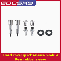 GOOSKY RS7 RC Helicopter Spare Parts Head cover quick release module / Fixing column / Release buckle / Rear rubber sleeve