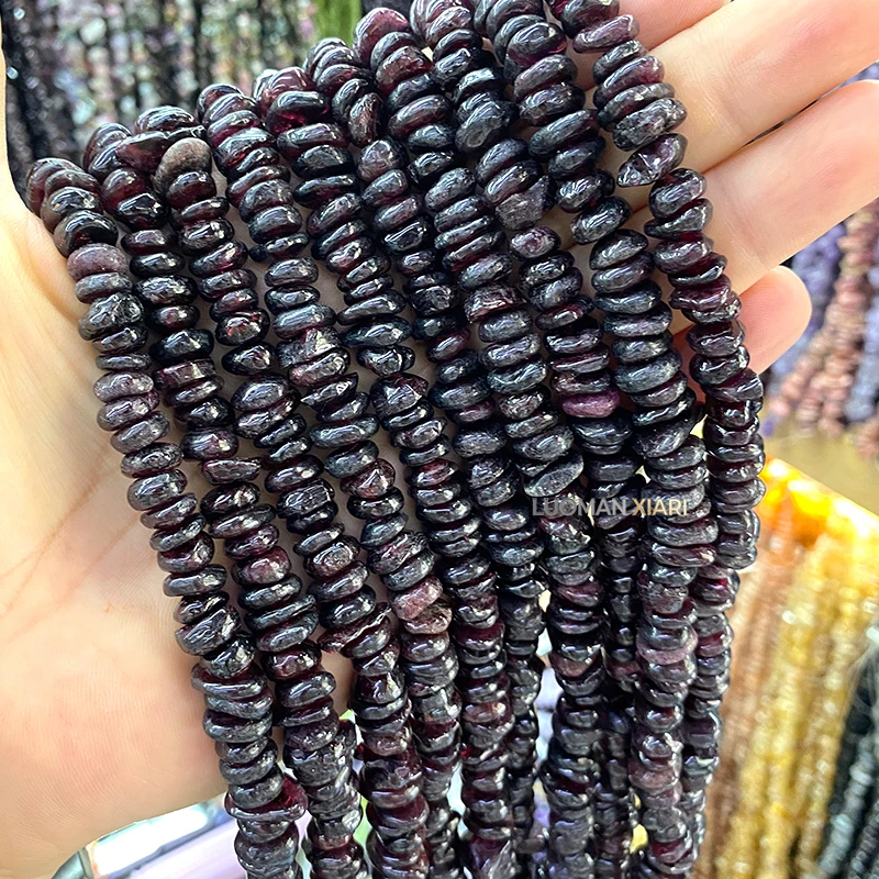 9-10mm Unregelmäßige Roh-Natursteinperlen aus Amazonit, Amethyst, Charoit für Schmuckherstellung, DIY-Armband-Charms und Zubehör – Detail 13