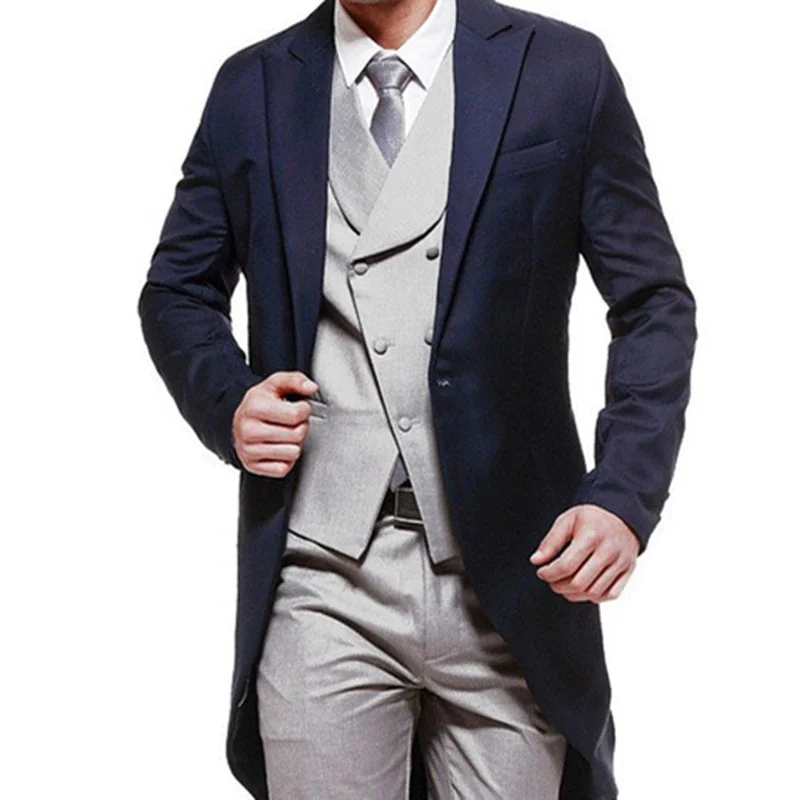 

Custom High Quality Luxury Italian Men Suit Slim Fit Groom Tuxedo Wedding Costume Homme Italien Dinner Party Jacket Vest Pants