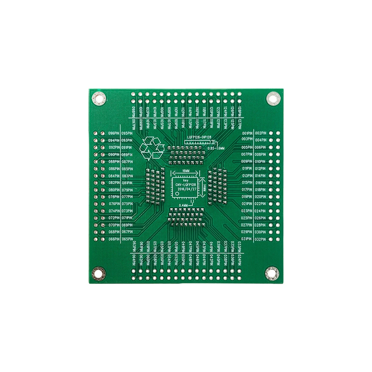 Clamshell QFP128 IC51-1284-1702 TQFP128/DIP128 0.4mm YAMAICHI IC Burning seat Adapter testing seat Test Socket test bench