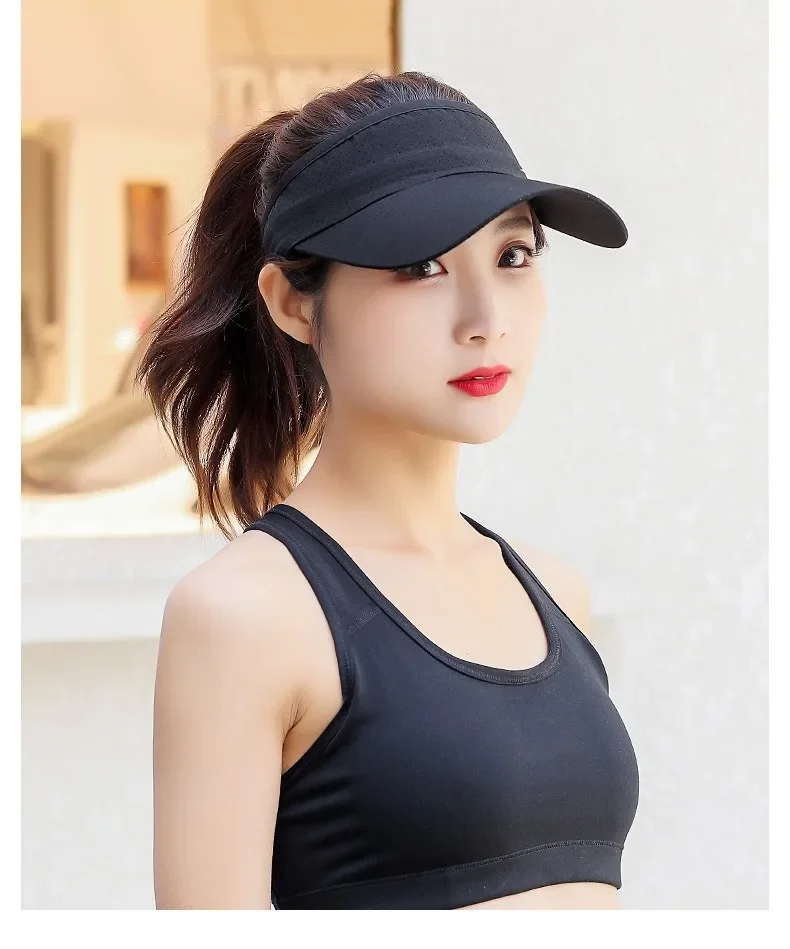

Summer Outdoor Sports Running Hat Women's Marathon Visor Men's Tennis Empty Top Duck Tongue Hat