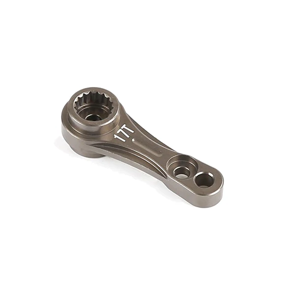 CNC Metal 15/17T Double-Sided Tooth Servo Arm for 5IVE-T ROVAN ROVAN KM BAJA 5B 5T 5SC-Titanium