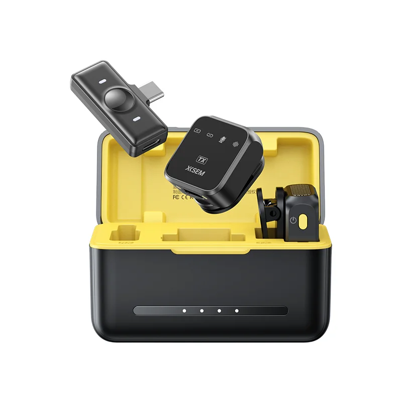 

New wireless microphone clip-on collar type one-to-two live broadcast video recording special radio microphone