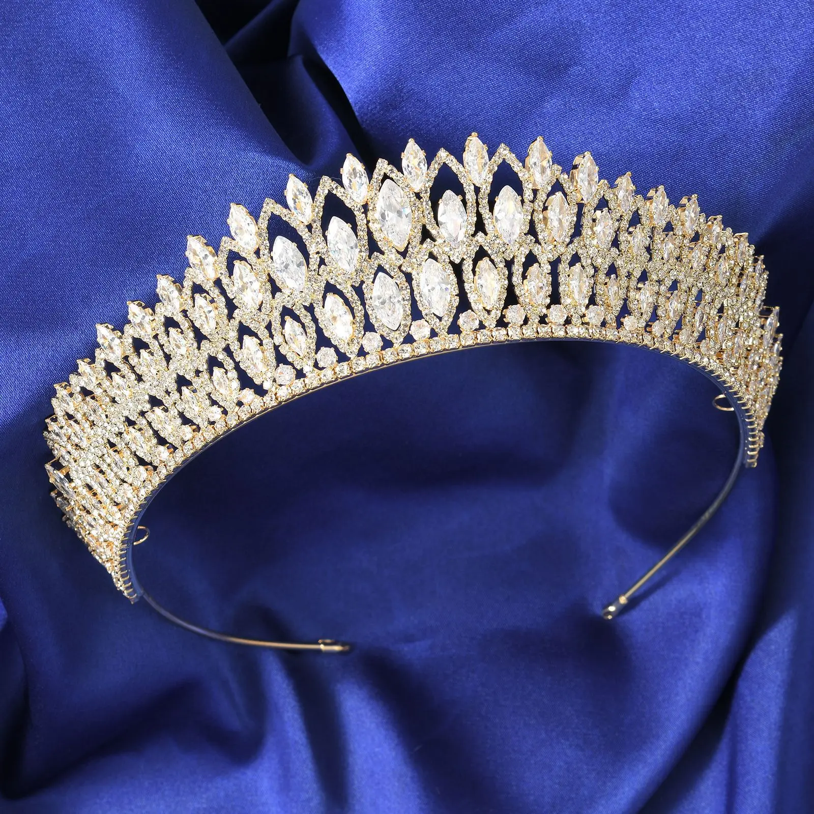 

Элегантная свадебная корона-крабик для волос в стиле принцессы, легкая роскошная модная заколка для волос на день рождения