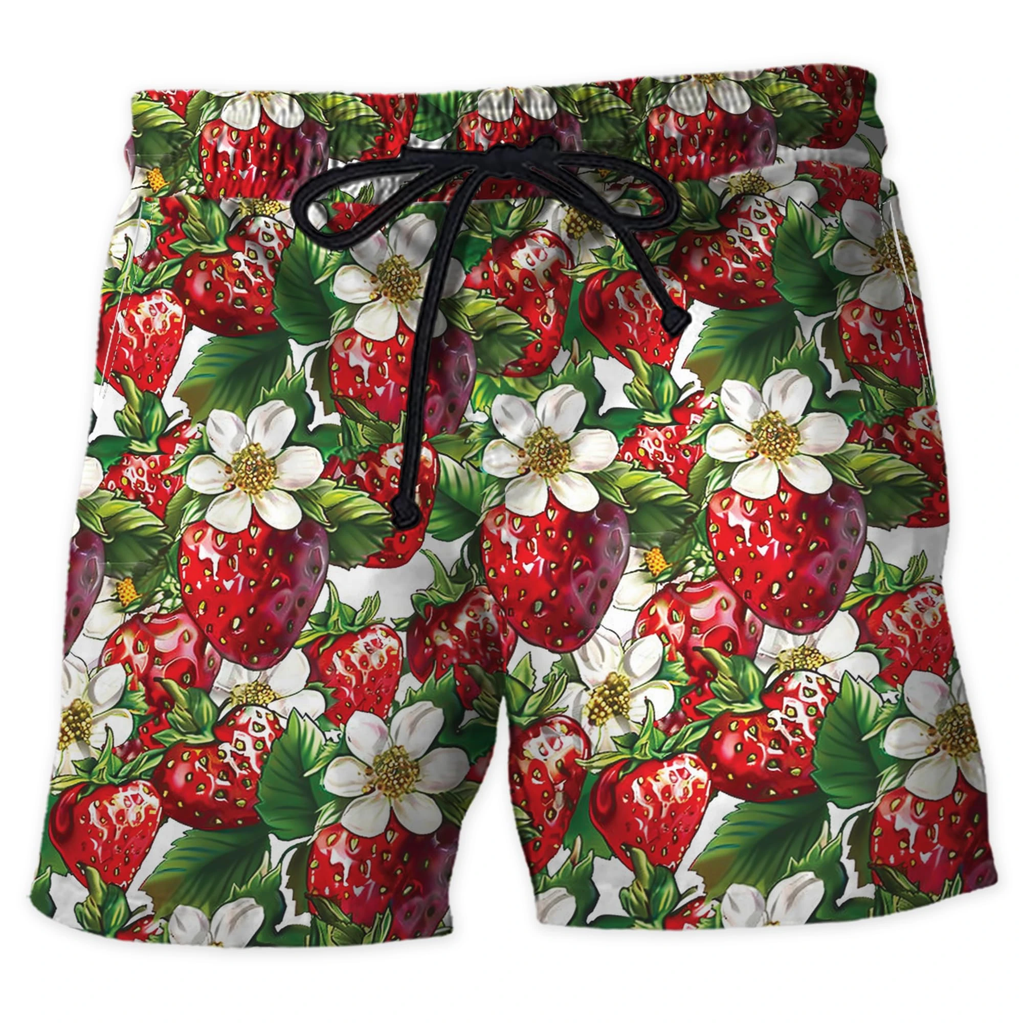 Tropical Fruits 3D Print Short Pants For Men Clothes Funny Party Beach Shorts Watermelon Cherry Strawberry Coconut Male Bermudas