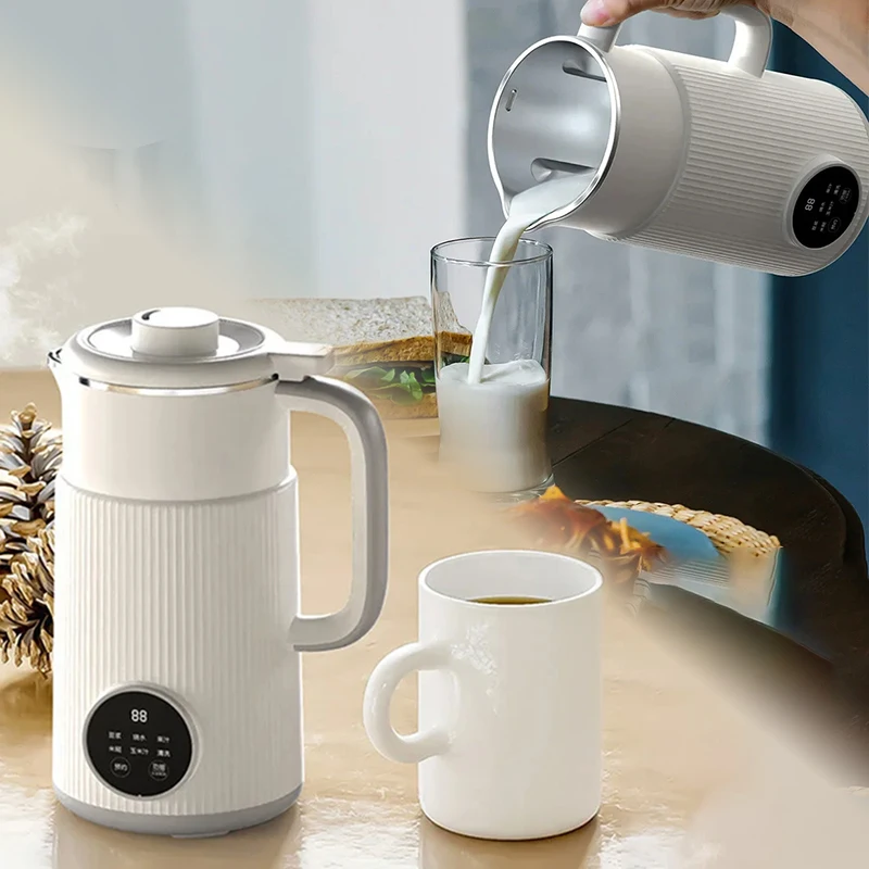 Exprimidor eléctrico de leche de soja para el hogar, licuadora sin filtro, mezclador de zumo fresco, 600 V, 220 ml