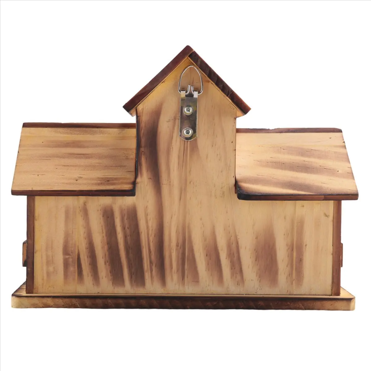 Homegood Hanging Wooden Bird House for Outside 6 Hole Wooden Bird House Courtyard Backyard Decorations