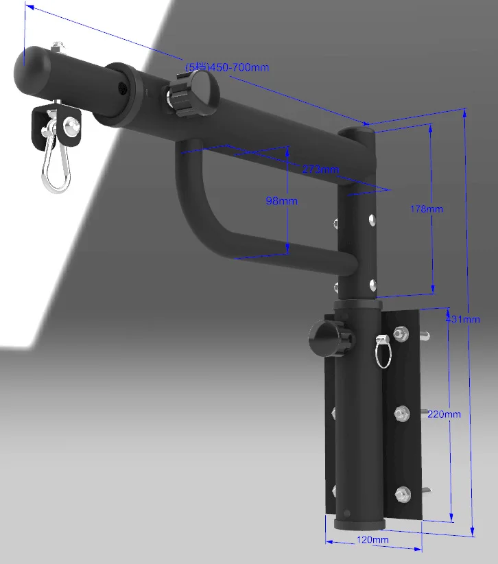 New Rotatable and Retractable Thickened Boxing Sandbag Wall-mounted Bracket Boxing Sandbag Wall Fixing Frame