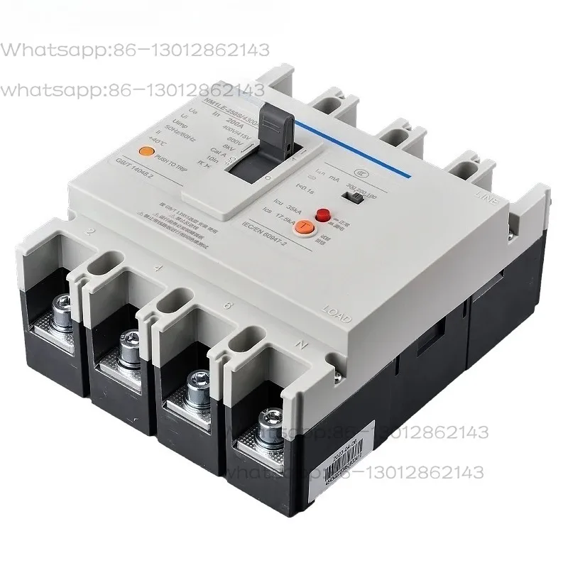 NM1LE 4P Leakage Protector 125S 250S 400S 4300 Moulded Case Air Circuit Breaker