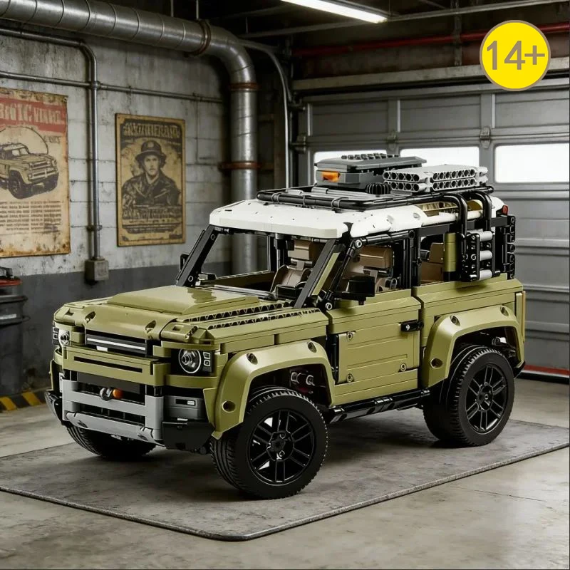2573PCS 1:8 Technical Defender Off Road Car Building Blocks Assemble Bricks SUV Vehicle Toys Gift For