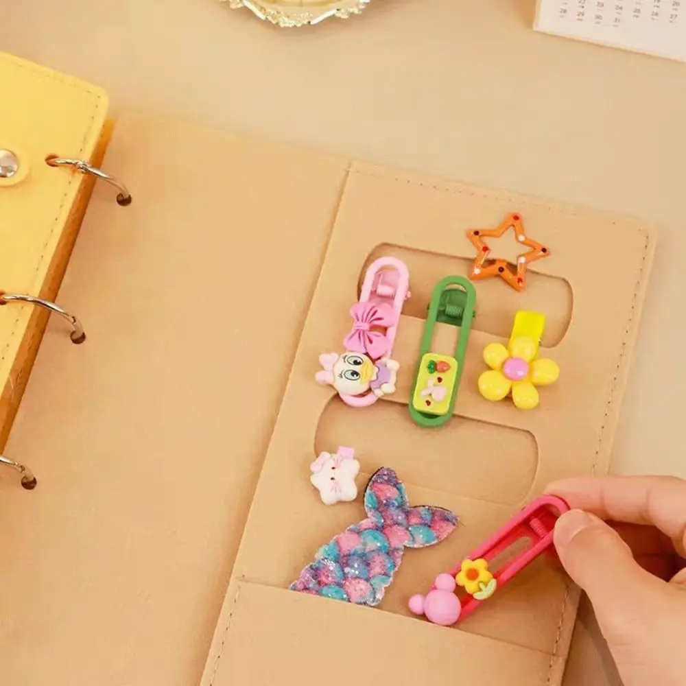 

Large Capacity Hair Accessories Storage Book Foldable Space Saving Hairpins Display Book Loose-leaf Hair Bows Organizer