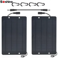 Soshine USB 5V 6W Mini Solar Panel DC 6V Solar Battery Charger High Performance Monocrystalline for Monitor Small Pump Small Fan