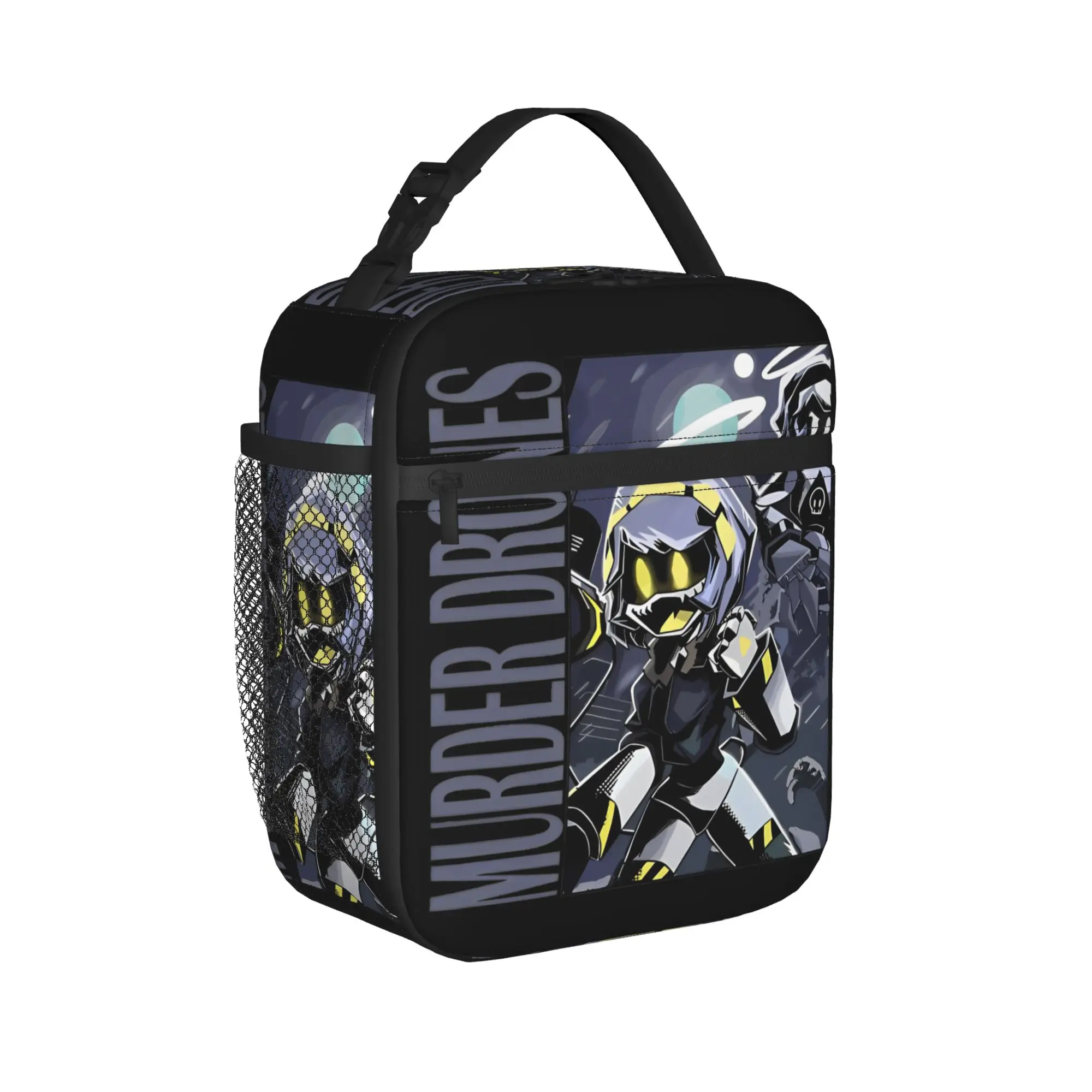 Murder Drones Insulated Lunch Bags Cooler Bag Reusable,Lunch Container Manga Portable Tote Lunch Box Food Bag Office  Travel