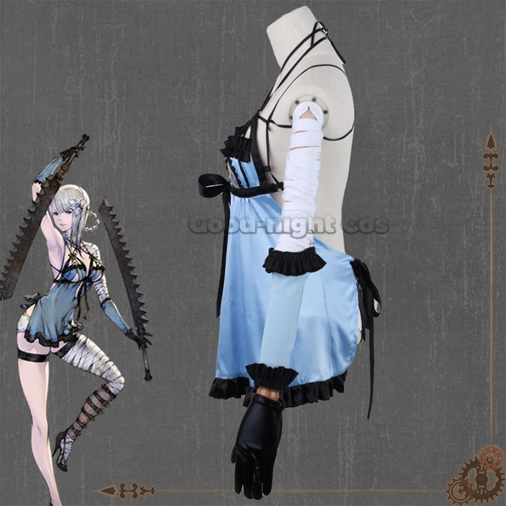 Game Nier Replicant Kaine Cosplay Kostuums Pruik Sexy Jurk Pak Vrouwen Badpak Halloween Carnaval Party Rollenspel Jurk Volledige Set