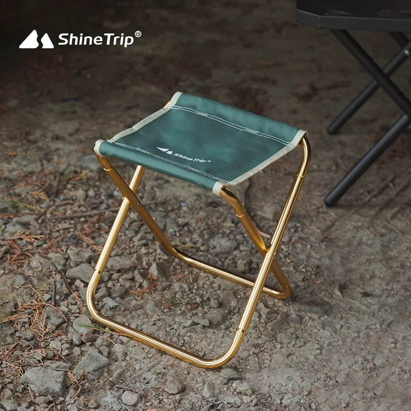 Outdoor Aluminum Alloy Folding Stool Chair Small Horse Fishing Stool Chair Portable Camping Beach Chair