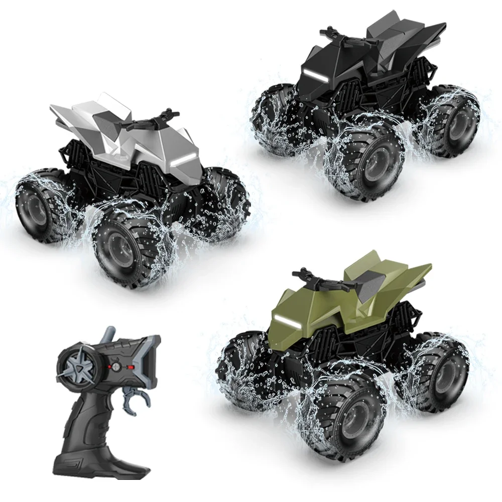 รถออฟโรด 2.4G, ดีไซน์สะเทินน้ำสะเทินบก, ระยะควบคุมระยะไกลไกล, เหมาะสำหรับการเล่นทั้งในร่มและกลางแจ้ง