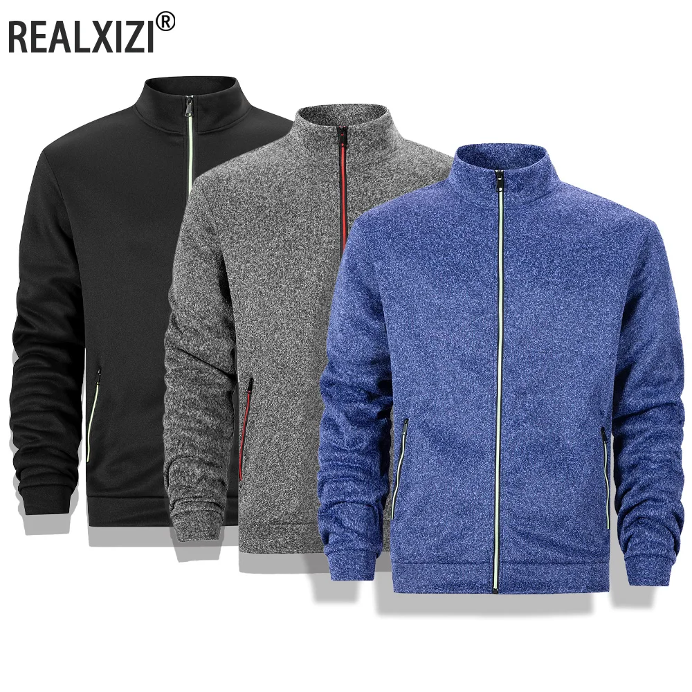 

Autumn Men's Stand Collar Casual Zipper Jacket Outdoor Sports Coat Windbreaker Cardigan Jacket Men's Casual Thin Coat
