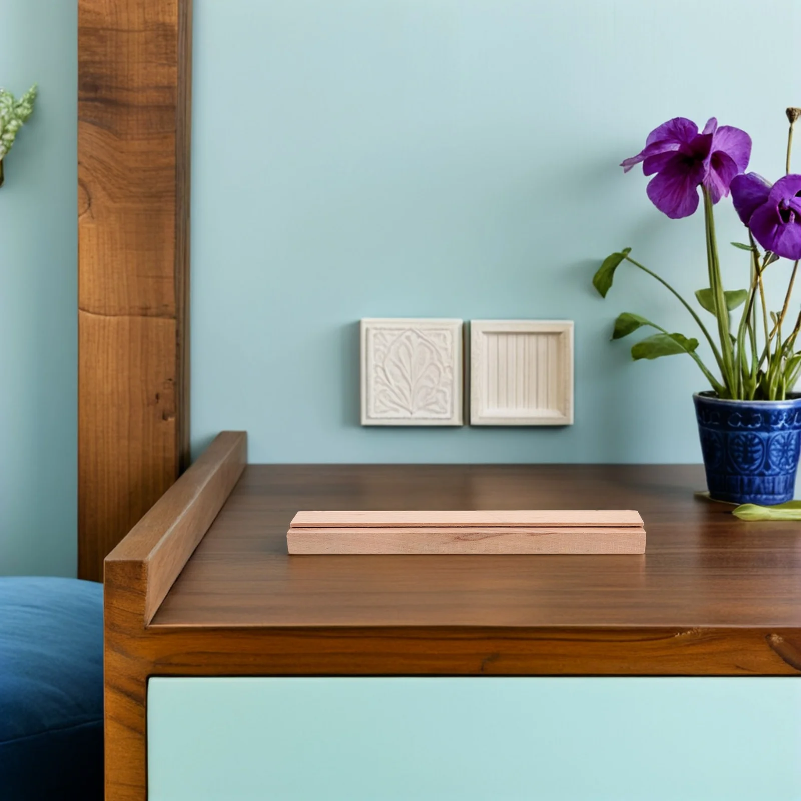 

2Pcs Solid Wood Drawer Slides Traditional Wood Center Guide Track for Dressers Kitchen Cabinets Smooth Silent Operation