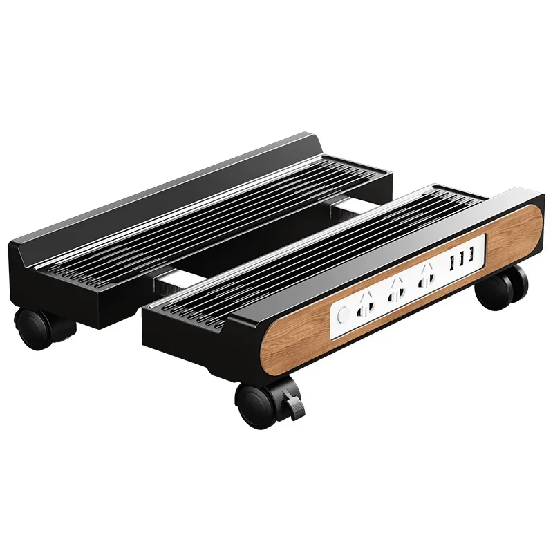 

Desktop, computer stand, mobile, with power strip base radiator