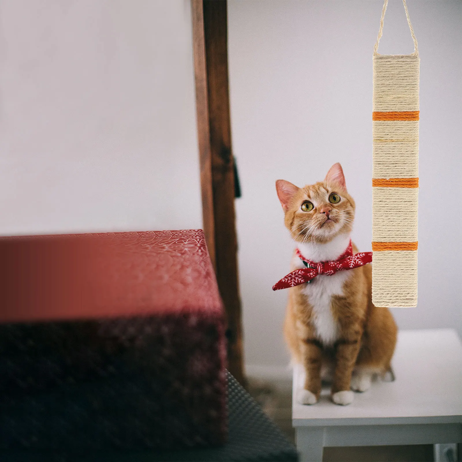 

1Pcs Scratch Resistant Cat Scratch Board Flat Surface Sisal Covered Strong Base Ideal for Indoor Cat