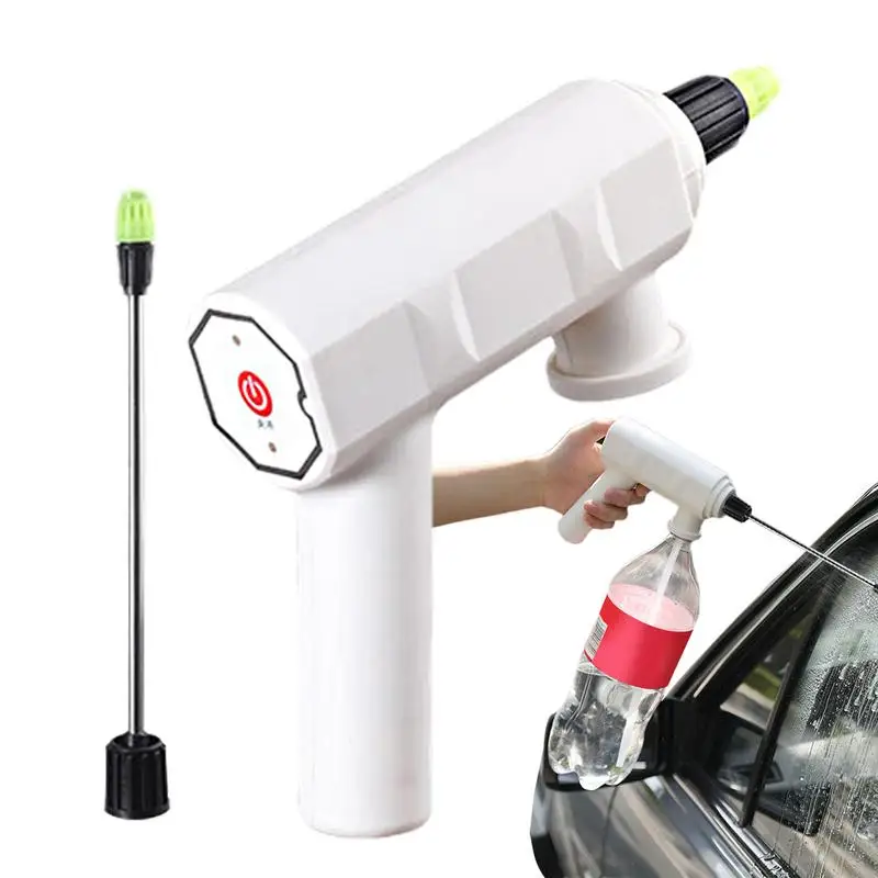 

Electric Foam Sprayer Head Pressure Washer Stainless Steel Foam Watering Can Electric Timed Sprayer Top Nozzle Spray Bottle