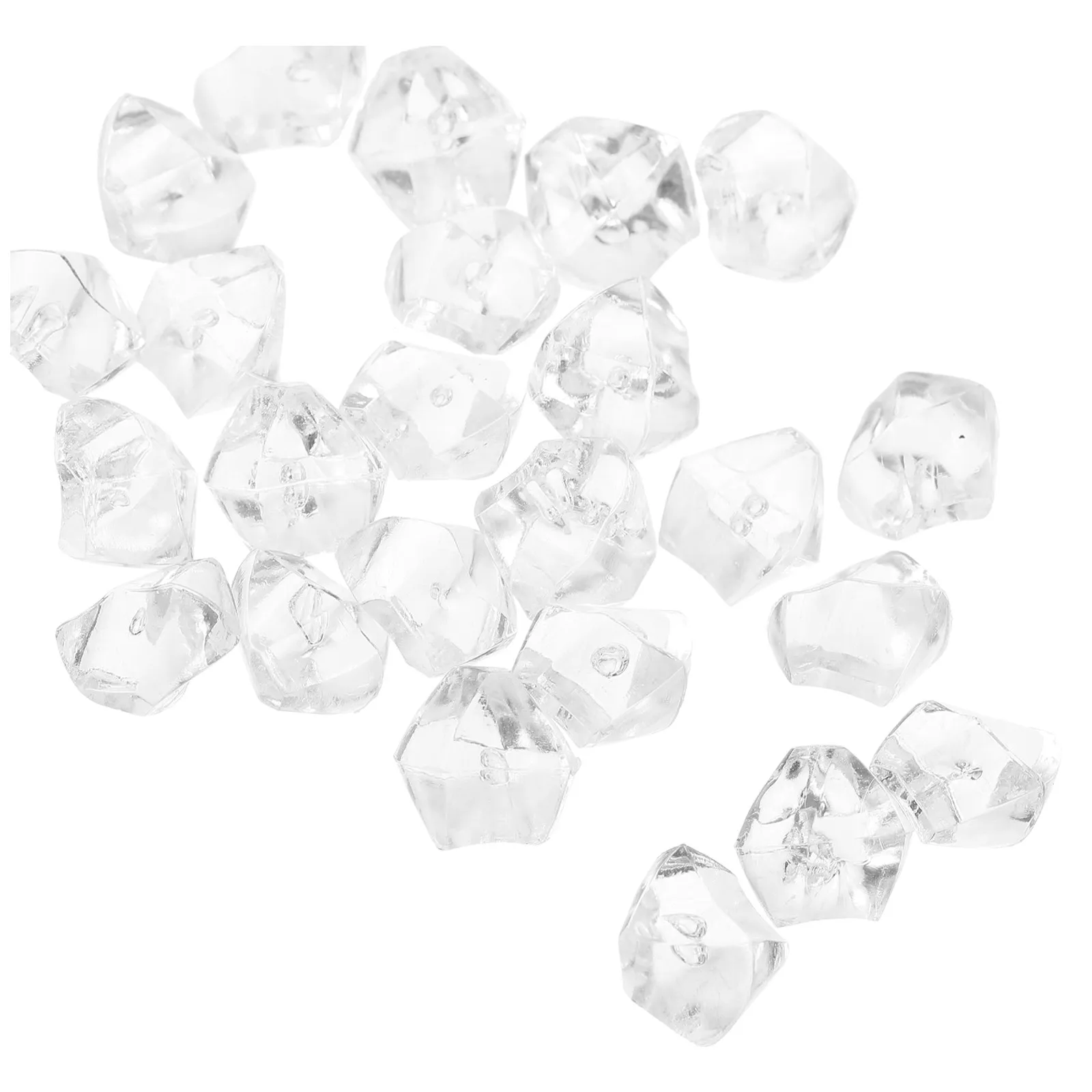 40Pcs Fake Diamond Resin Charms DIY Vase Filler Decor for Home Wedding Table Centerpiece Crafts Diamond Decorations