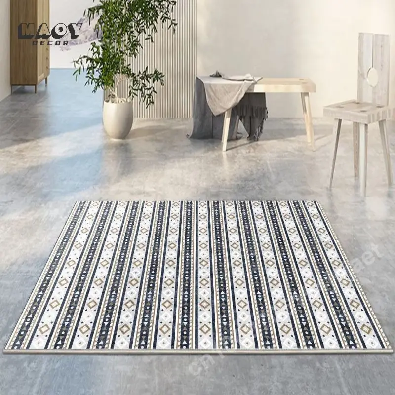 Morocco Style Carpet Simple Home Living Room Bedroom Decoration Rugs Non-slip Washable Large Size Sofa Chair Area Modern Mat