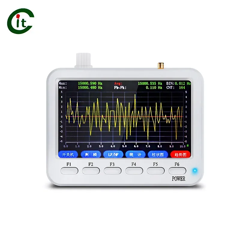 CIT FC4000 Handheld Digital Portable Frequency Meter 50HZ-4GHZ 0.001HZ resolution SMA-K interface 5