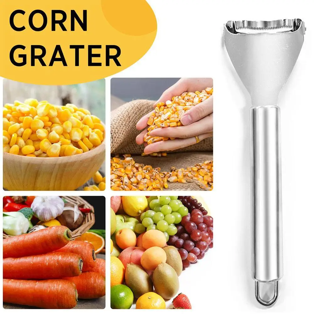 

1PCS Stainless Steel Corn Thresher Stripper Peeler Kitchen Tool Corn Planer Cob Peeler Stripper Kernel Cutter Kitchen Gadget