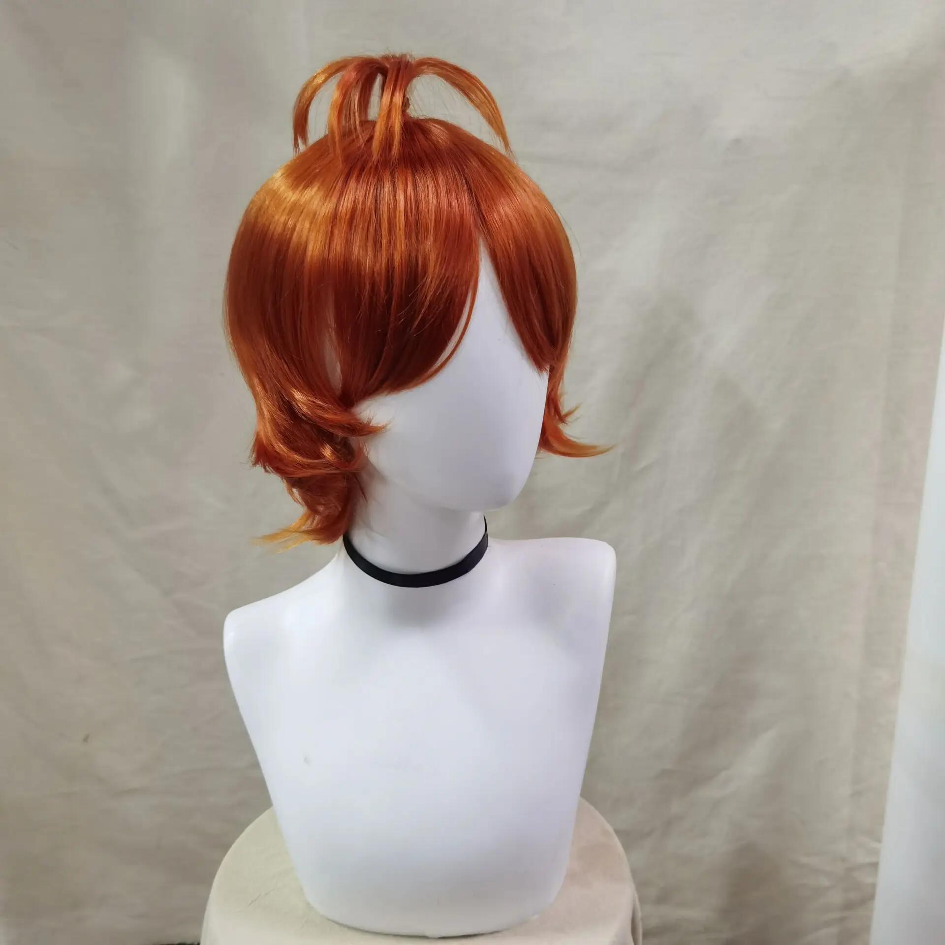 QQXCAIW Movie Inside Out Synthetic Wig Short Heat Resistant Hair Cosplay Costume Wigs