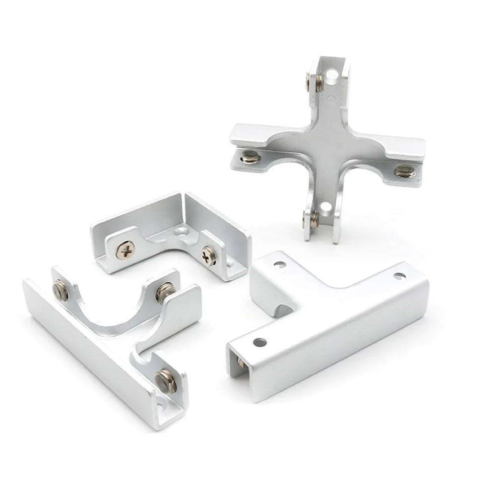 Glass Clamp Bracket Aluminium Alloy 8-12Mm High Quality Material Rust Resistant for Home Store Office Aquarium Glass Panel