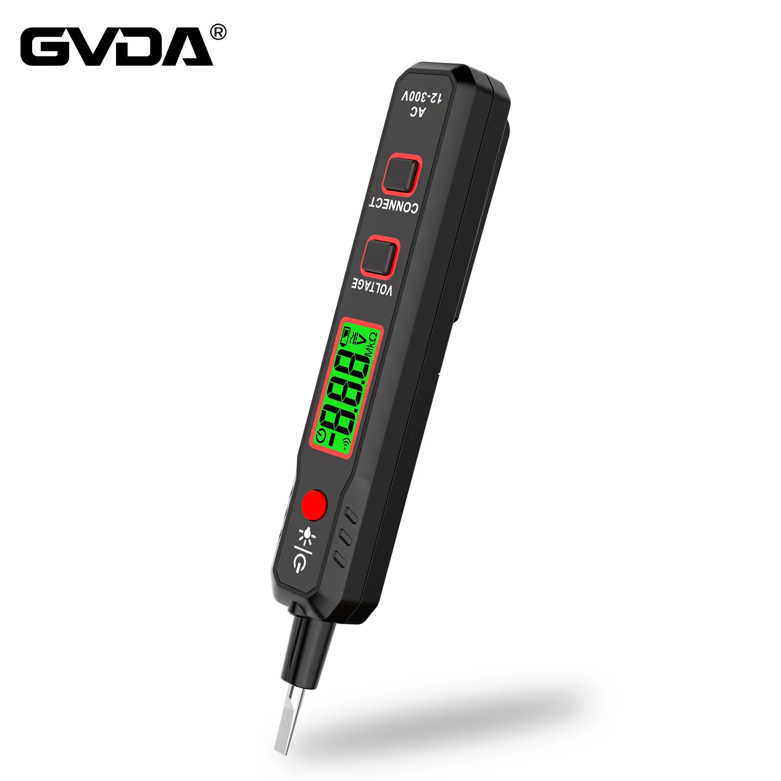 GVDA GD110A bezdotykowy detektor napięcia długopis elektryczny Tester napięcia AC inteligentny wykrywacz punktu przerwania 12-300V narzędzia dla elektryków