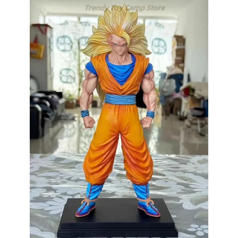 

【In Stock】34cm Jt Statue Dragon Ball Wukong Statue Ssj3 Wukong Character Decoration Animation Character Gk Statue Model