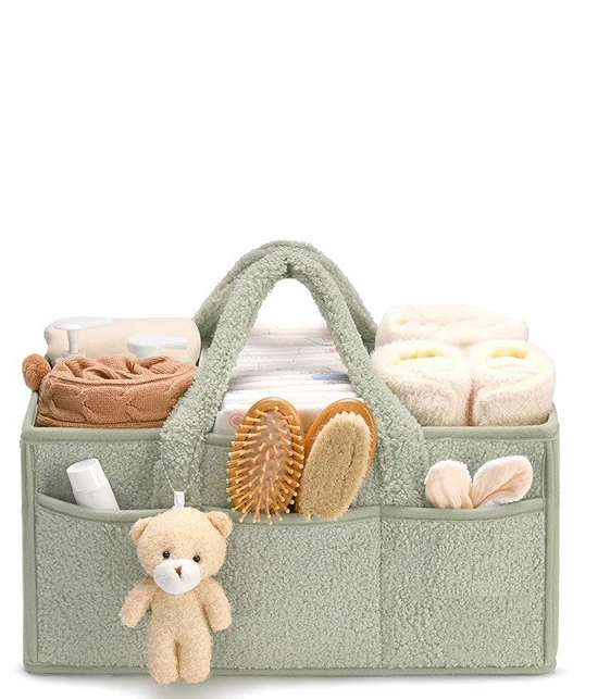 

Mummy Bag Plush Baby Diaper Storage Bag Diaper Storage Bag Large Capacity Travel