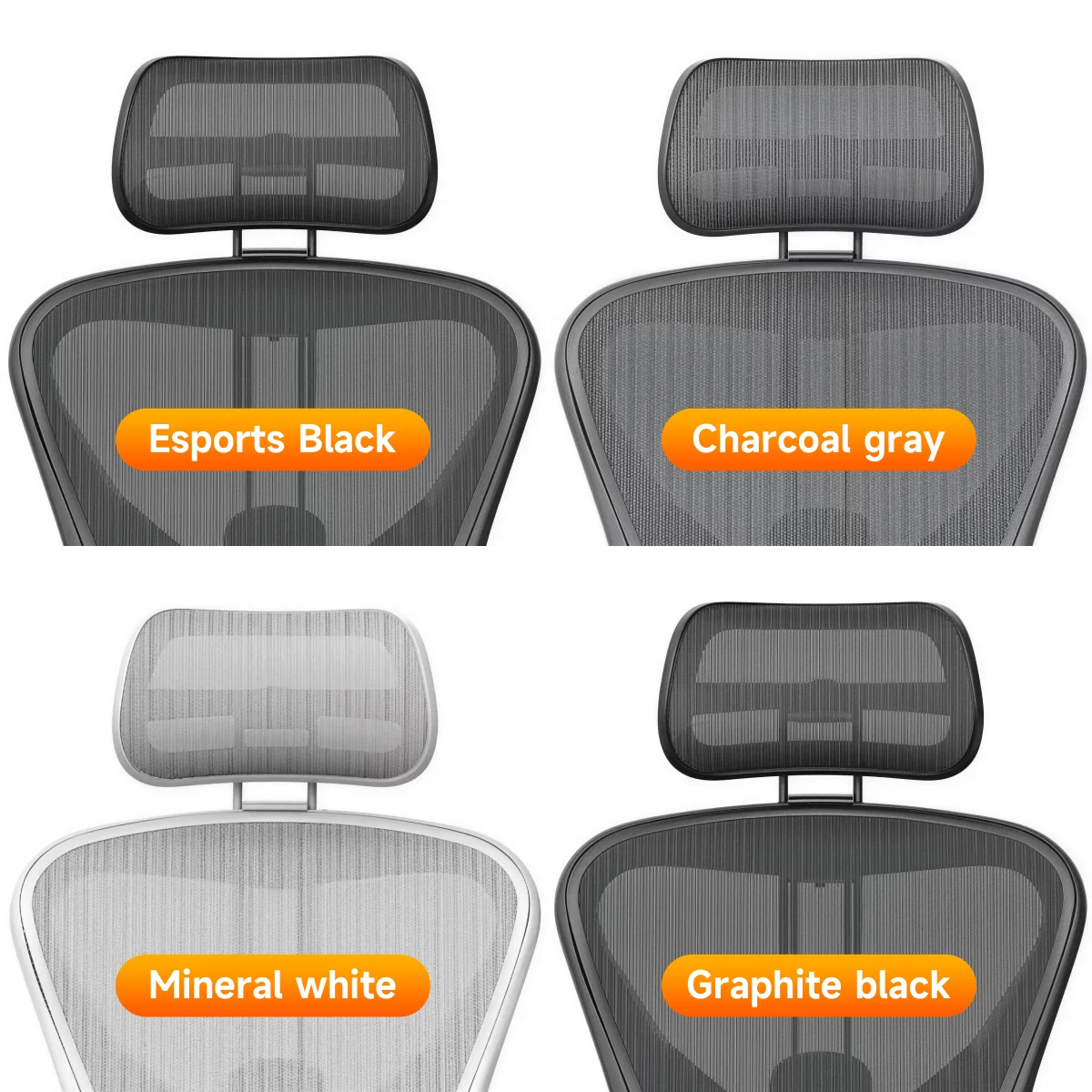 Herman Miller Aeron Headrest with Hanger Adjustable Head Rest Accessory for Classic & Remastered Chair image 2