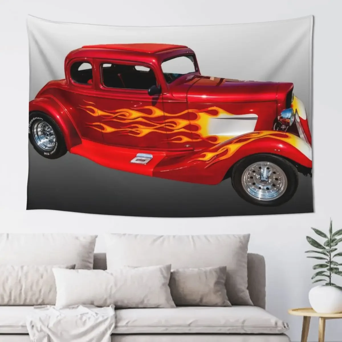 

1933 Chevy 5-Window Coupe Tapestry Wall Tapestries Outdoor Decoration Tapestry